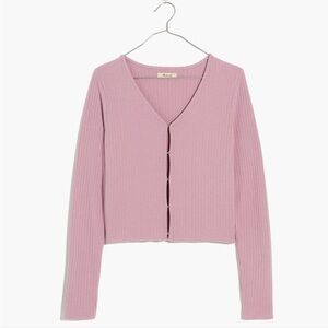 Madewell hook closure ribbed cardigan